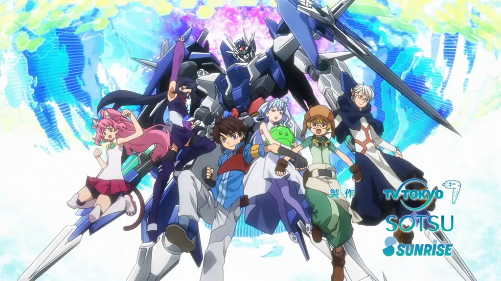 Adegan klimaks Gundam Build Divers episode 21