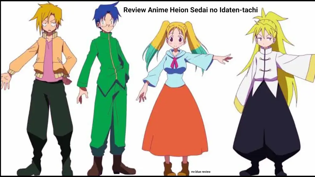 Adegan aksi dalam anime Heion Sedai no Idaten-tachi