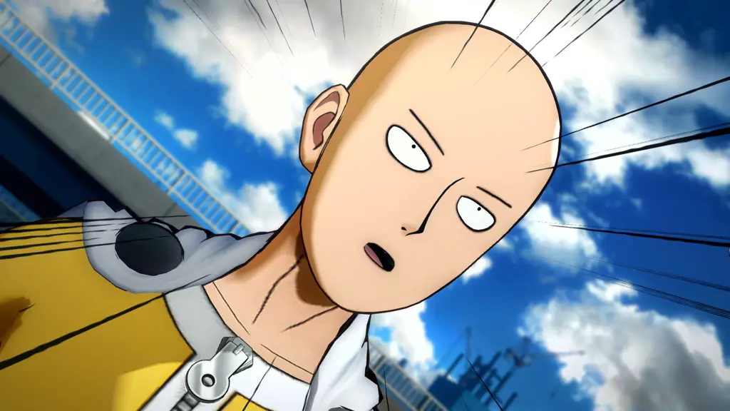 Gambar adegan aksi One Punch Man