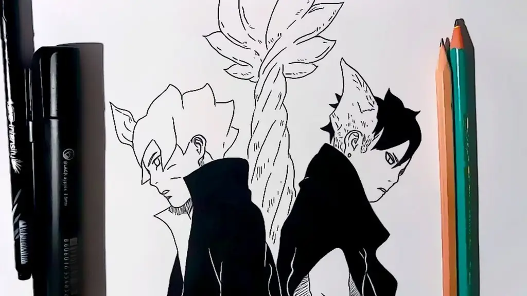 Boruto dan Kawaki berlatih bersama