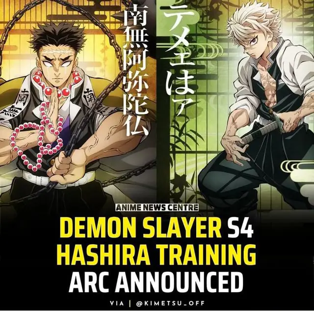 Gambar adegan latihan para Hashira di Demon Slayer