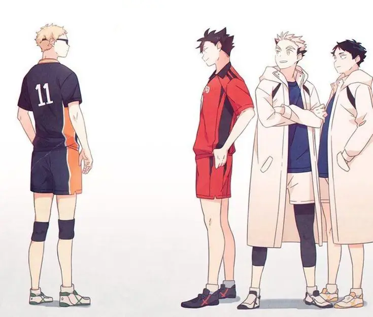 Gambar adegan latihan keras tim voli SMA Karasuno dalam Haikyuu!! season 3