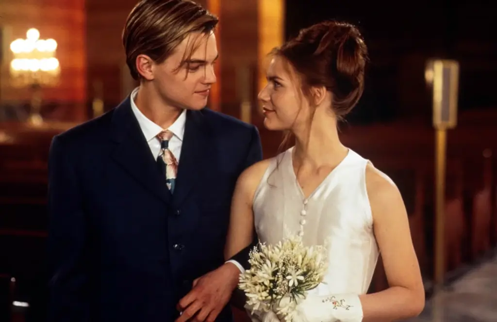 Leonardo DiCaprio dan Claire Danes dalam film Romeo dan Juliet