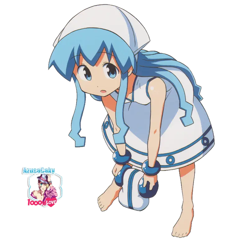 Cuplikan gambar dari anime Shinryaku! Ika Musume