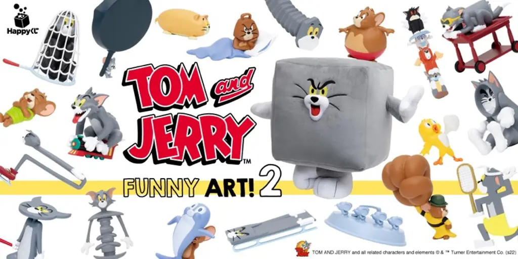 Gambar Tom dan Jerry sedang bertengkar lucu