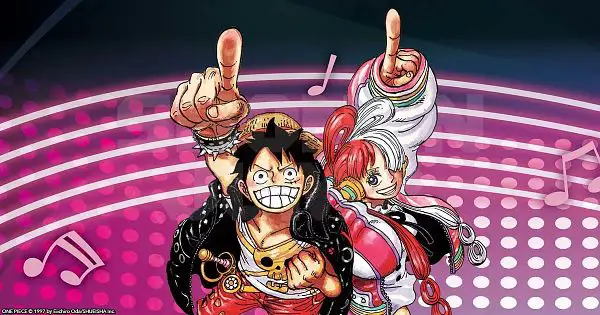 Luffy dan Uta dalam Film One Piece Red