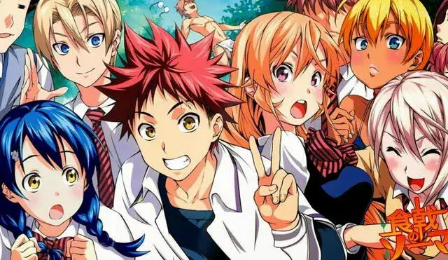 Gambar adegan memasak yang menegangkan dalam anime Shokugeki no Soma