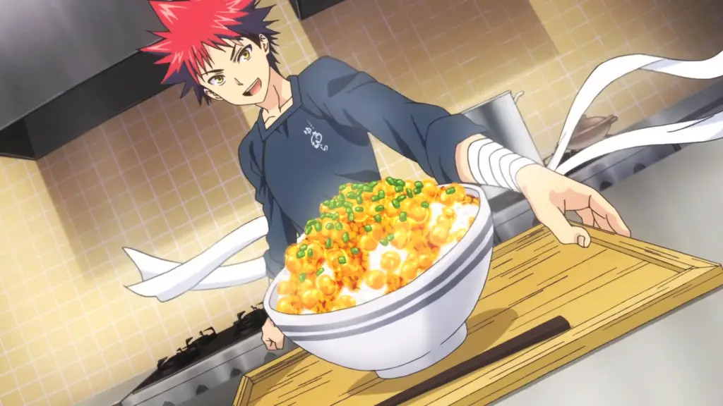 Gambar adegan memasak di Food Wars!