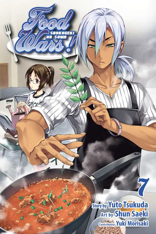 Gambar adegan memasak di Shokugeki no Soma