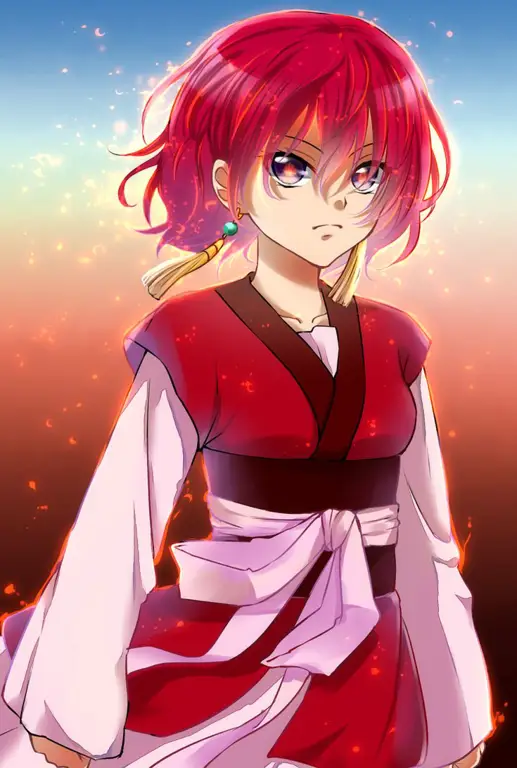 Gambar adegan menarik dari anime Akatsuki no Yona