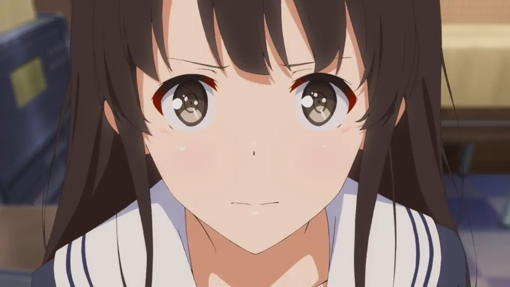 Screenshot dari anime Saekano