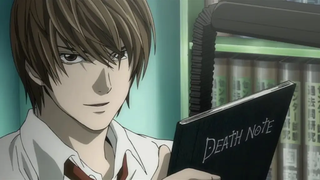 Gambar adegan menegangkan dari anime Death Note