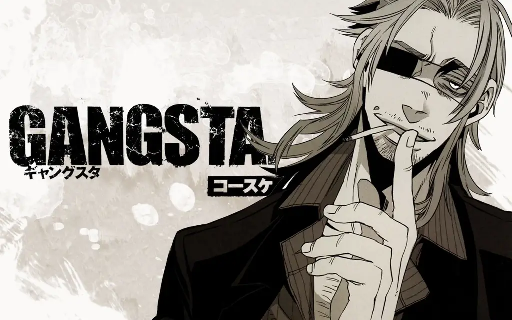 Gambar adegan menegangkan dari anime Gangsta