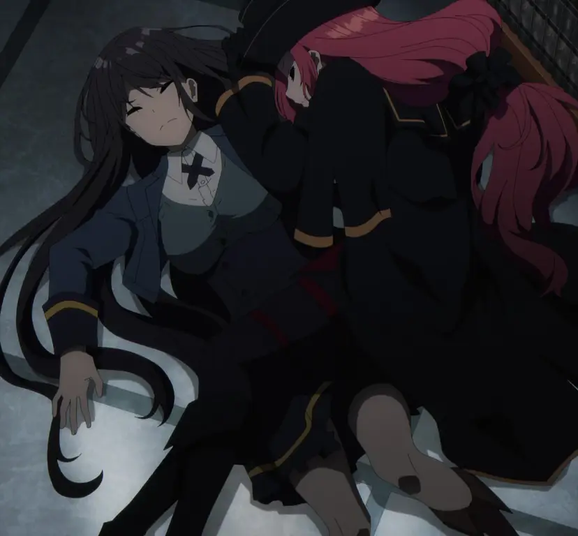 Screenshot adegan menarik dari anime Kage no Jitsuryokusha