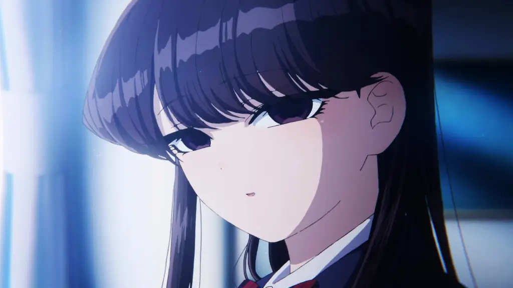 Screenshot dari anime Komi-san wa Komyushou desu