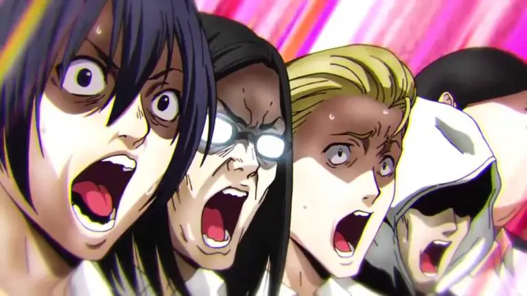 Screenshot adegan dari anime Prison School