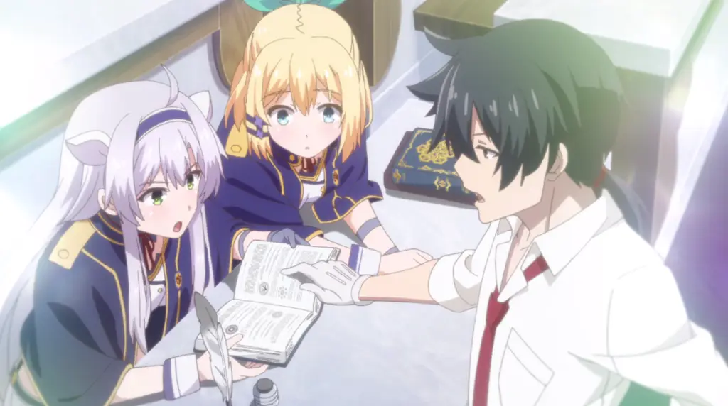 Adegan dari anime Rokudenashi Majutsu Koushi to Akashic Records