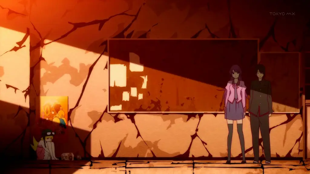 Gambar adegan dari anime Bakemonogatari