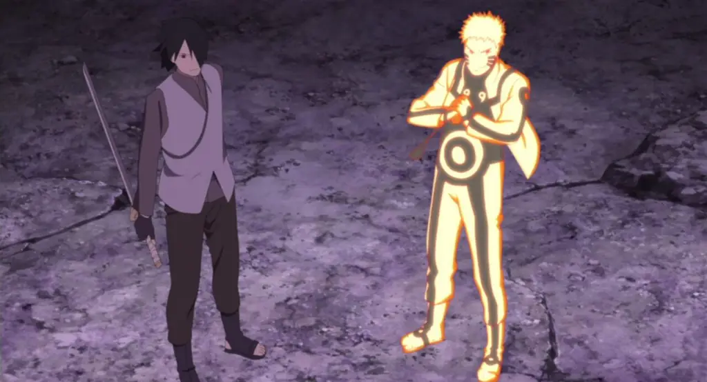 Cuplikan gambar dari episode Boruto 204