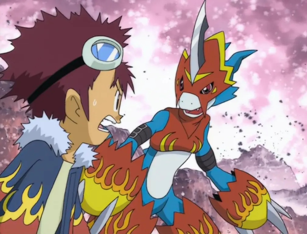 Screenshot adegan dari Digimon Adventure 02