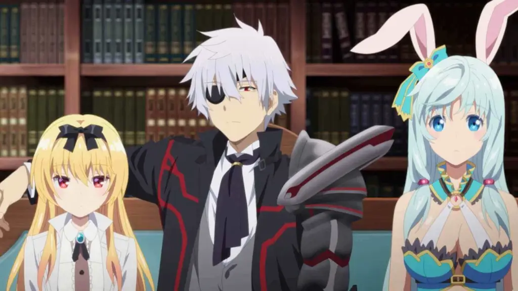 Adegan menarik dari episode pertama Adegan harem di anime Isekai Meikyuu de Harem wo