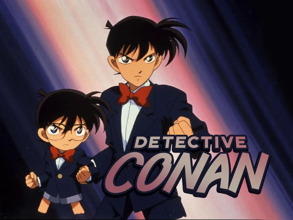 Gambar adegan dari episode pertama Detective Conan