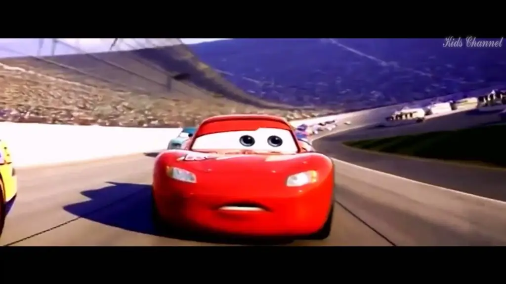 Adegan seru dari film Cars 3 dengan subtitle Indonesia