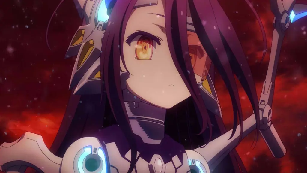 Tangkapan layar adegan dari film No Game No Life Zero