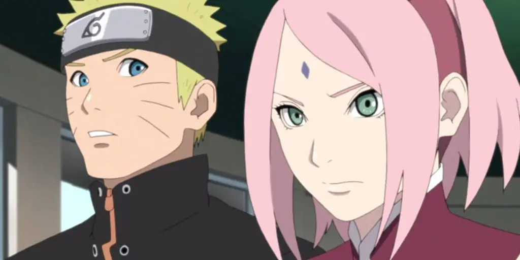 Gambar Naruto dan Sakura dalam dunia alternatif