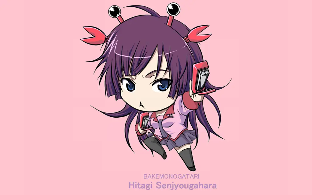 Cuplikan gambar dari anime Monogatari Series