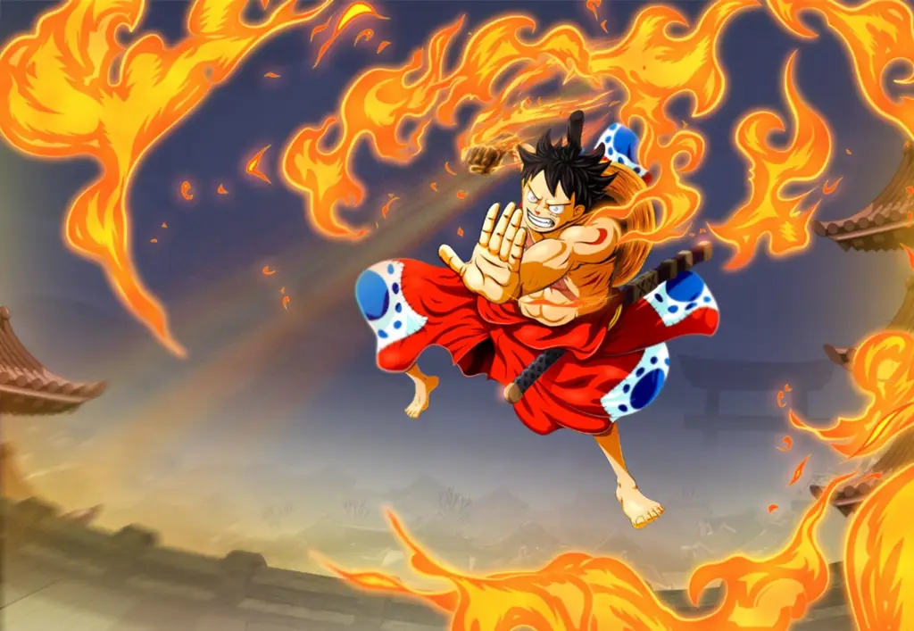 Tangkapan layar adegan One Piece di Wano