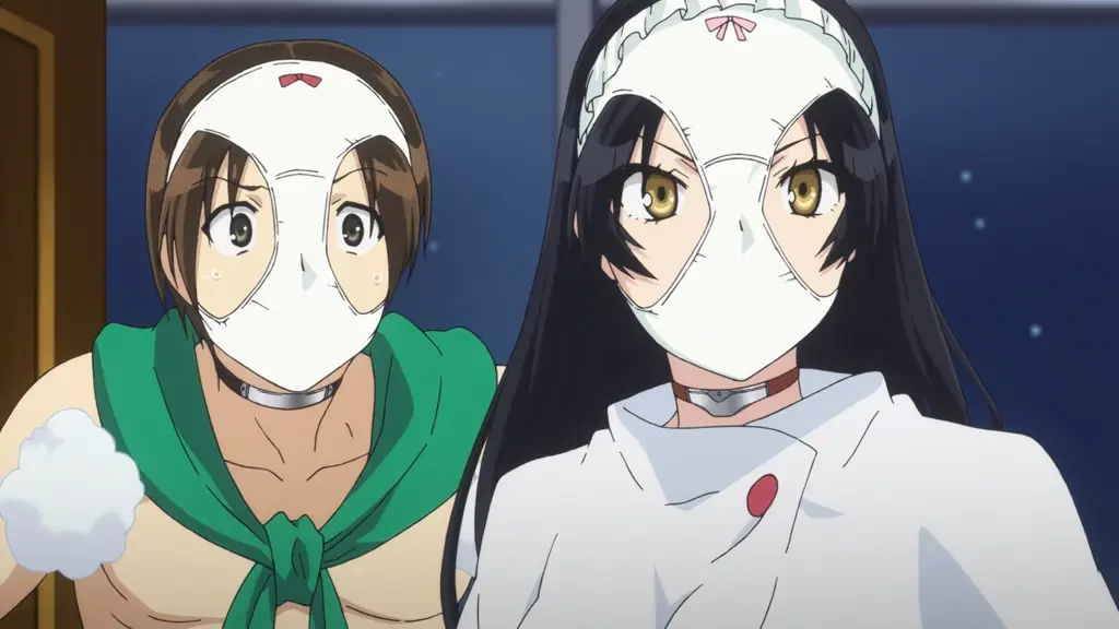 Gambar adegan menarik dari anime Shimoneta