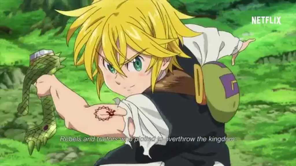 Gambar adegan menarik dari anime Nanatsu no Taizai