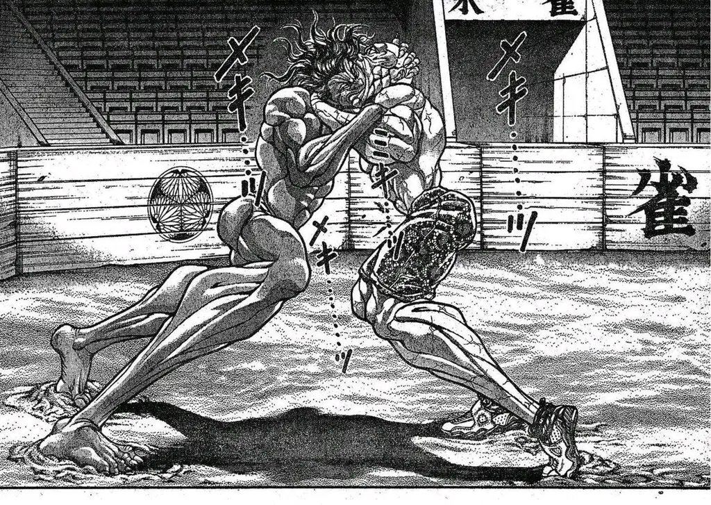 Gambar adegan Pickle dalam anime Baki Hanma