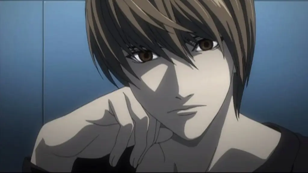 Adegan menegangkan antara Light dan L Gambar Light Yagami dan L dari Death Note