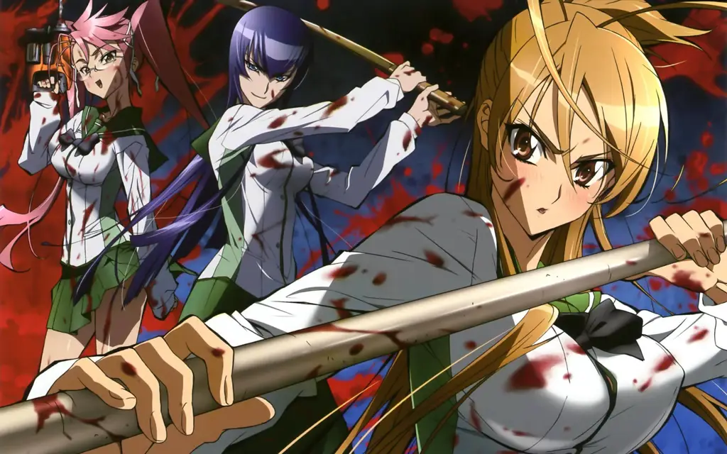 Gambar anime Highschool of the Dead