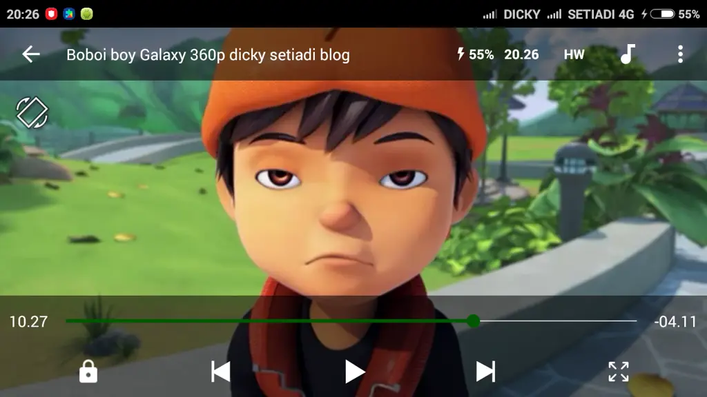 Cuplikan gambar dari Boboiboy Galaxy episode 7