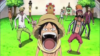 Suasana adegan dalam film One Piece Strong World