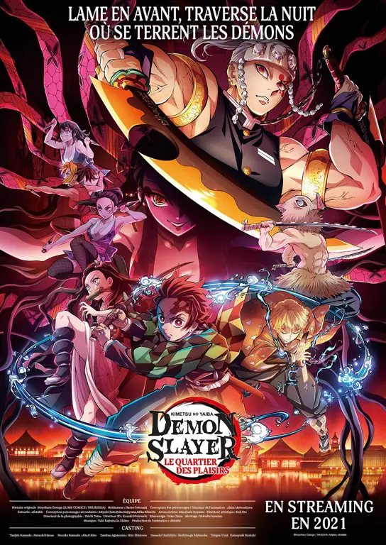 Adegan menegangkan dalam Kimetsu no Yaiba Season 2 Episode 2 Tangkapan layar dari episode 2 season 2 Kimetsu no Yaiba