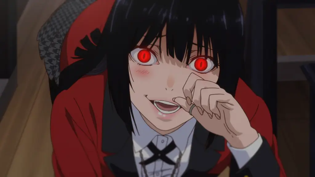 Gambar adegan menegangkan dari anime Kakegurui