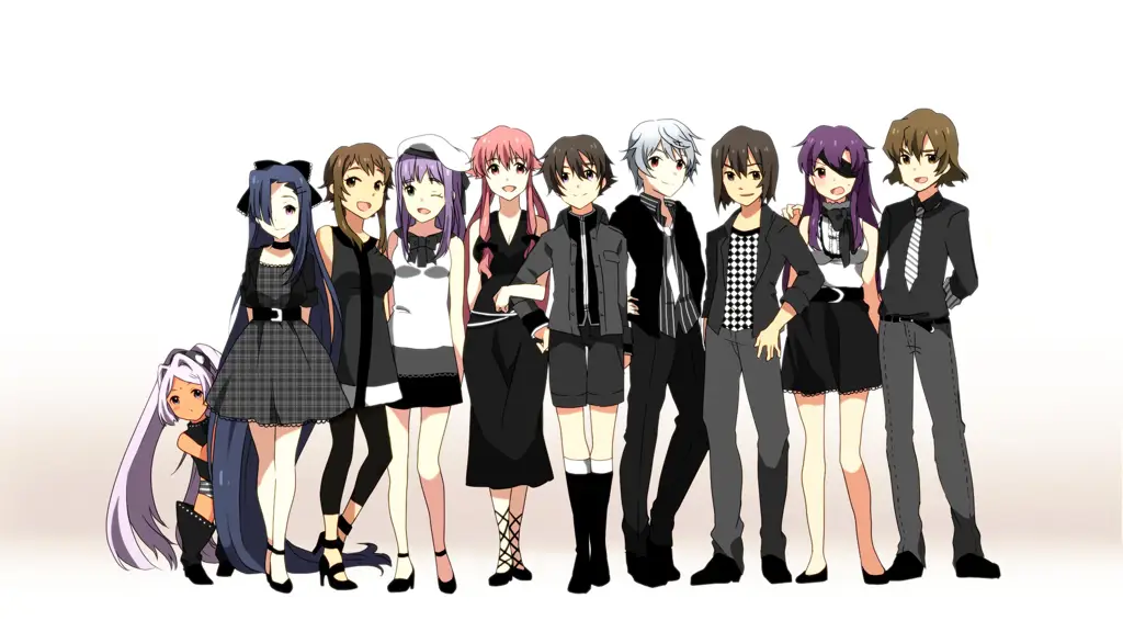 Gambar adegan menegangkan dari Anime Mirai Nikki