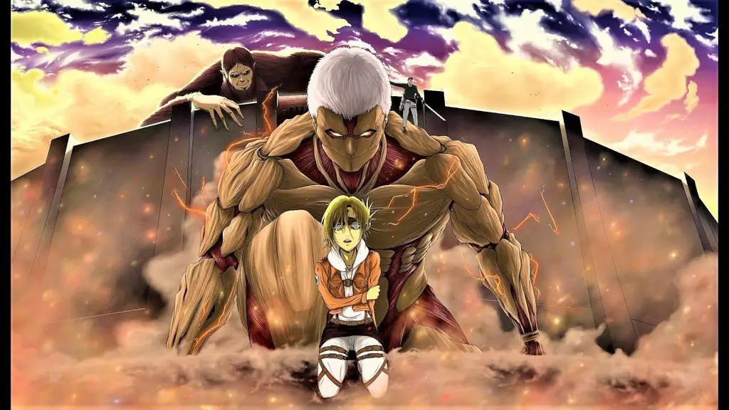 Gambar adegan menegangkan di Attack on Titan