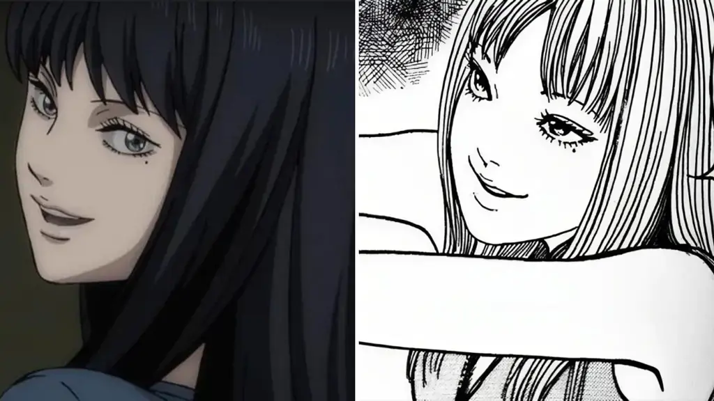 Cuplikan adegan dari salah satu anime Tomie