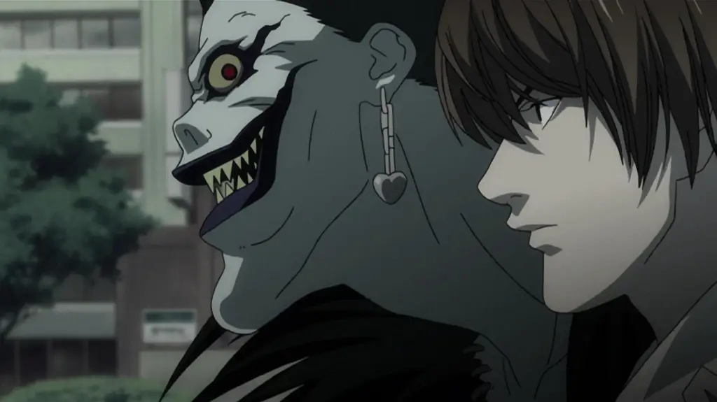 Adegan menegangkan dari anime Death Note Adegan anime Death Note