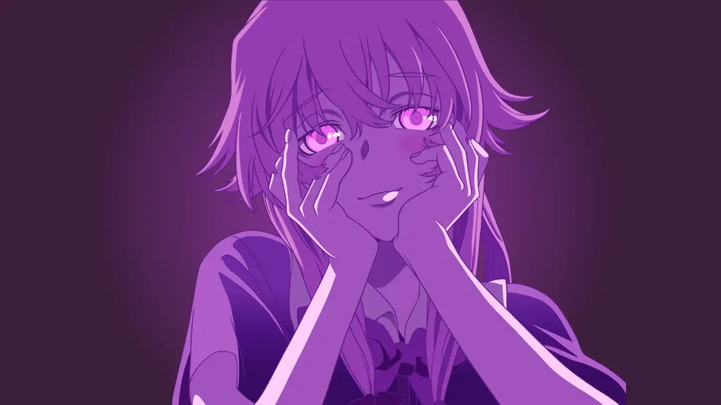 Gambar adegan dari anime Mirai Nikki