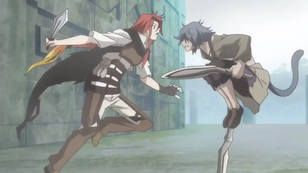 Screenshot adegan anime Rokka no Yuusha