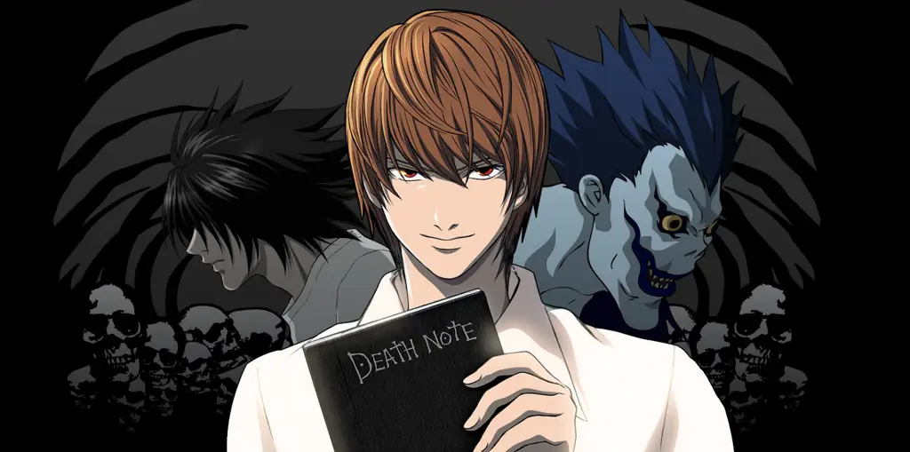 Gambar adegan menarik dari anime Death Note