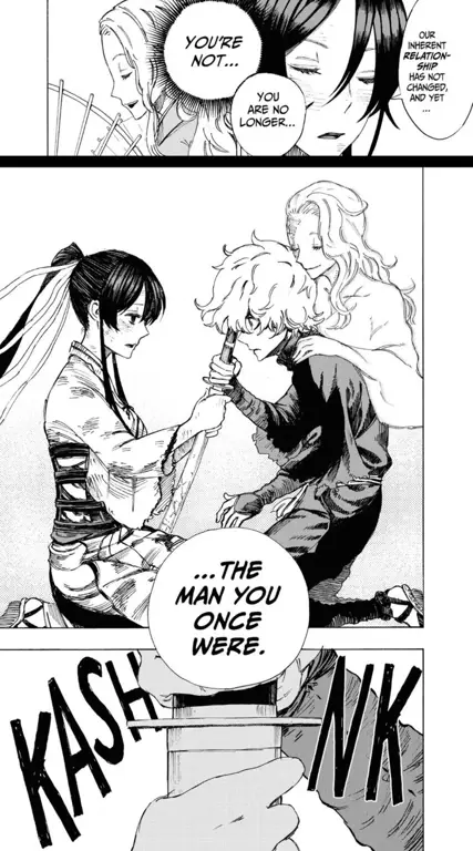 Gambar adegan menarik dari anime Jigokuraku