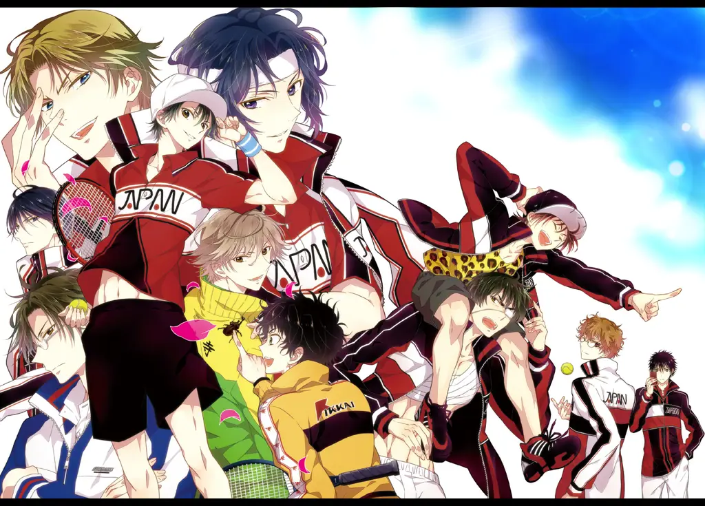 Cuplikan adegan dari anime The Prince of Tennis