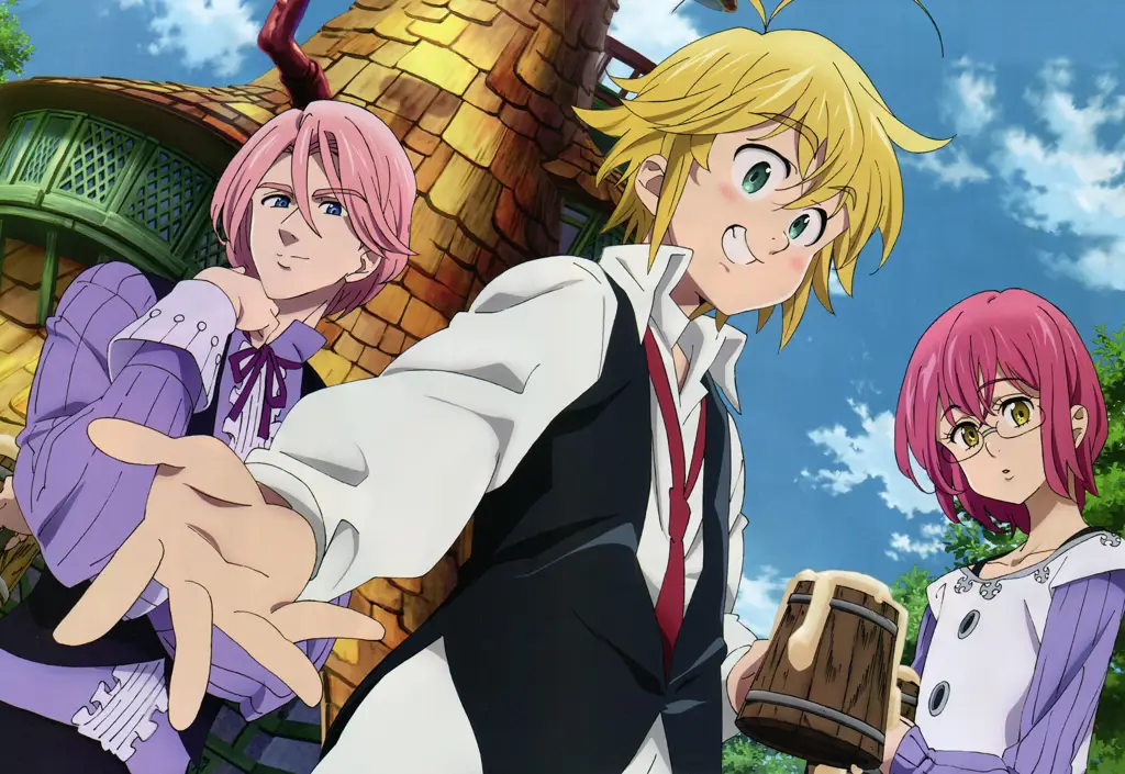 Adegan anime Seven Deadly Sins yang menegangkan